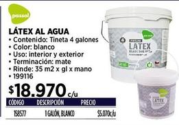 Látex al agua Passol 