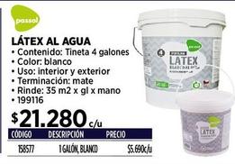 Látex al agua Passol 