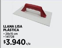 Llana lisa plástica 