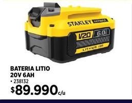 BATERÍA DE ION DE LITIO 6 AH 20 V