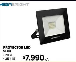 PROYECTOR LED TELCO FLAT 20 W