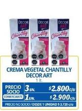 Decor Art - Crema Vegetal Chantilly