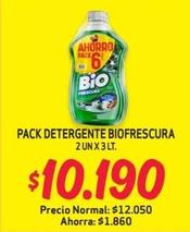 Biofrescura - Pack Detergente 2 Un x 3 Lt.