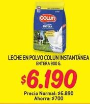 Colun - Leche En Polvo Instantánea Entera 900 G.