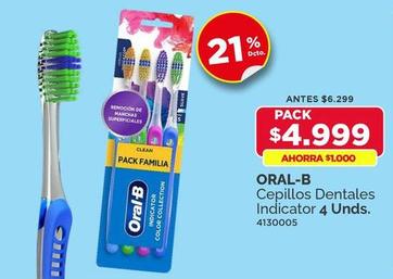 Oral B - Cepillos Dentales Indicator 4 Unds