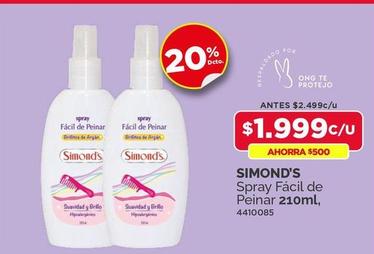 Simond's - Spray Fácil De Peinar 210ml