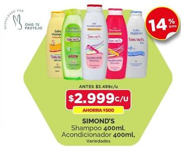 Simond's - Shampoo 400ml, Acondicionador 400ml