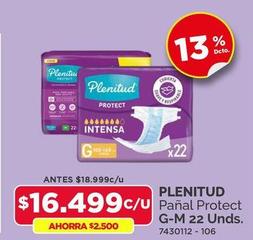 Plenitud - Pañal Protect G-M 22 Unds