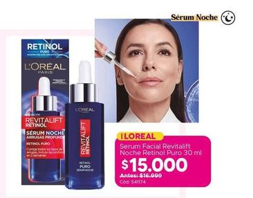 L'Oréal - Sérum Facial Revitalift Noche Retinol Puro