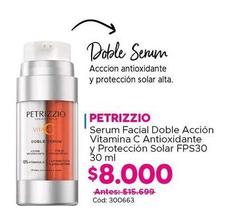 Petrizzio - Sérum Facial Doble Acción Vitamina C Antioxidante Y Protección Solar FPS30