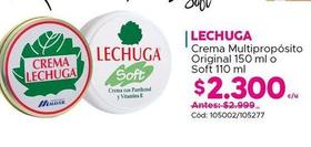 Lechuga - Crema Multipropósito Original O Soft