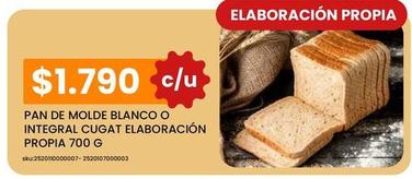 Cugat - Pan De Molde Blanco O Integral Elaboración Propia 700 G
