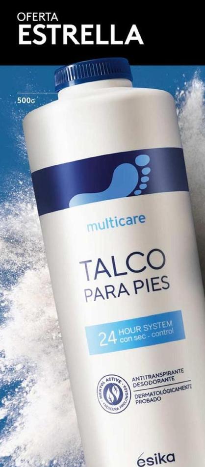 Esika -  Multicare Talco Para Pies 500g 