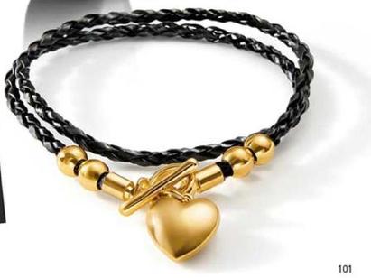 Pulsera Gold Leather