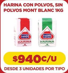 Mont Blanc - Harina Con Polvos, Sin Polvos