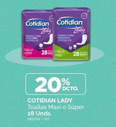Cotidian - Toallas Maxi O Super