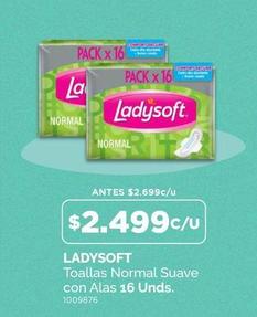 Ladysoft - Toallas Normal Suave Con Alas