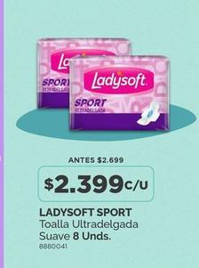 Ladysoft - Toalla Ultradelgada Suave 8 Unds.