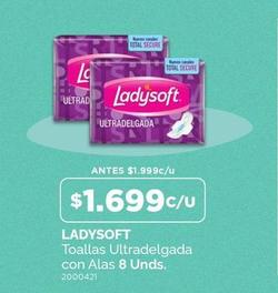 Ladysoft - Toallas Ultradelgada Con Alas 8 Unds