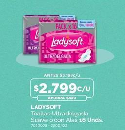 Ladysoft - Toallas Ultradelgada Suave O Con Alas