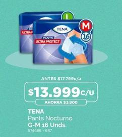 Tena - Pants Nocturno G-m 16 Unds.