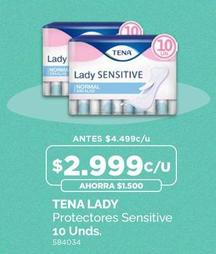 Tena - Lady Protectores Sensitive 10 Unds.