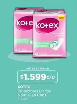 Kotex - Protectores Diarios Normal 40 Unds.