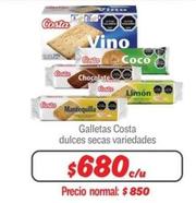 Costa - Galletas Dulces Secas