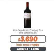 Exportación - Vino Exportacion Concha Y Toro Tinto Botellón