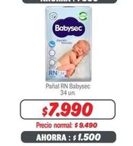 Babysec - pañal RN 34 un