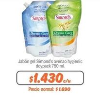 Simond's - Jabón Gel Avenao Hygienic Doypack