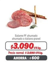 PF - Salame Pf Ahumado Ahumado O Italiano Granel