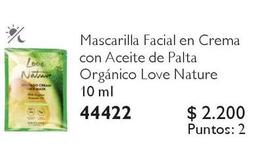 Natur - Mascarilla Facial En Crema Con Aceite De Palta Organico Love e
