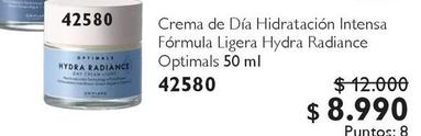 42580 - Crema De Día Hidratacion Intensa Fórmula Ligera Hydra Radiance Optimals