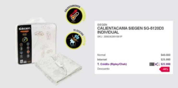 Rigoni - Calentacama Siegen Sg-5120d3 Individual