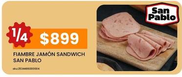 San Pablo - Fiambre Jamon Sandwich