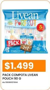 Livean - Pack Compota  Pouch 90 G