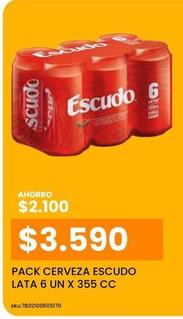Escudo - Pack Cerveza  Lata