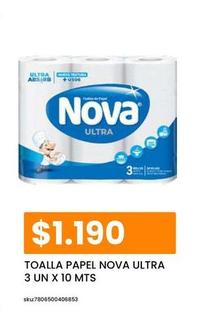 Nova - Toalla Papel  Ultra 3 Un X 10 Mts