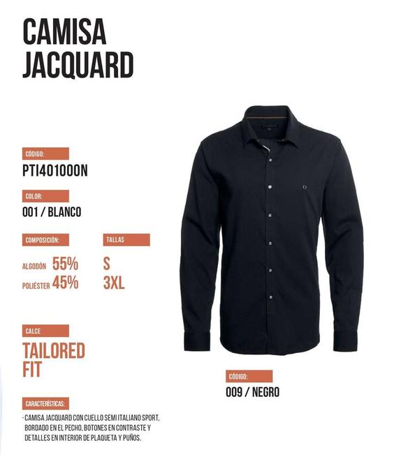 Camisa Jacquard Pti4010000n