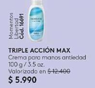 Momentos Libertad - Triple Accion Max Crema Para Manos Antiedad