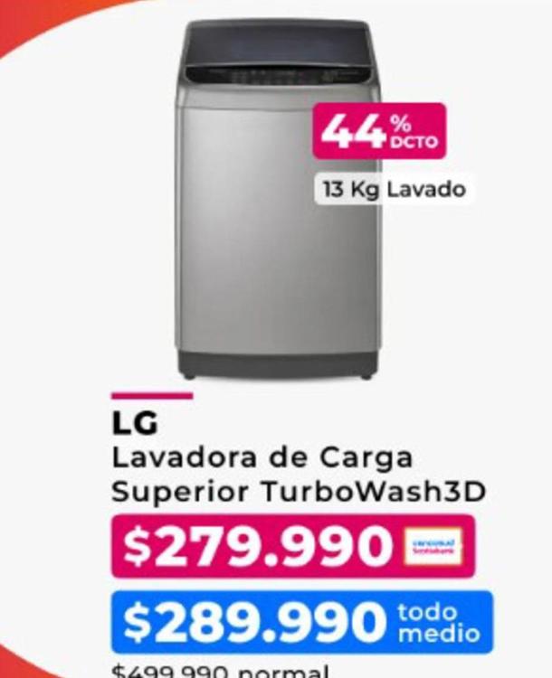 LG - Lavadora De Carga Superior TurboWash3D
