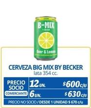 Becker - Cerveza Big Mix
