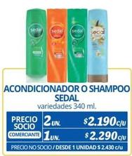 Sedal - Acondicionador O Shampoo