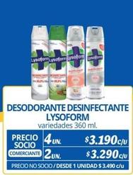 Lysoform - Desodorante Desinfectante