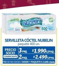 Nubelin - Servilleta Coctel