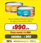 Nuestra - Atun Lomitos Cocina En Agua O En Aceite