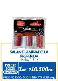 La Preferida - Salame Laminado