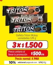 Tritón - Mc kay - Galleta Triton
