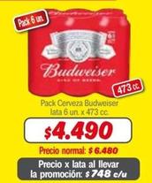 Budweiser - Pack Cerveza Lata
